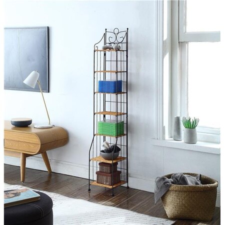 4D Concepts 4D Concepts 263012 Multimedia Stand - Wicker/ Metal 263012